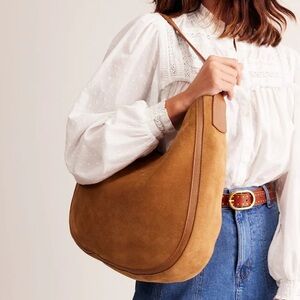 BODEN Suede Hobo Bag